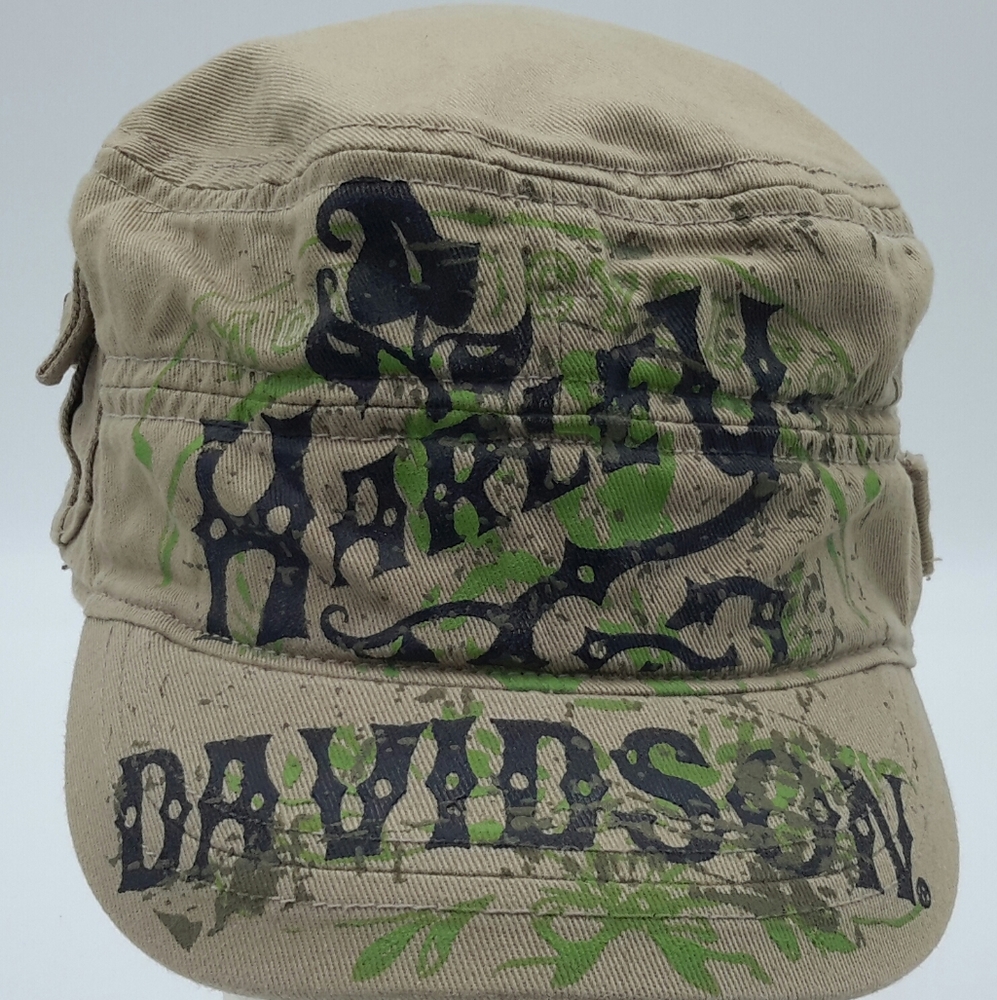 Harley Davidson Motorcycle Ladies Painters Cap Hat